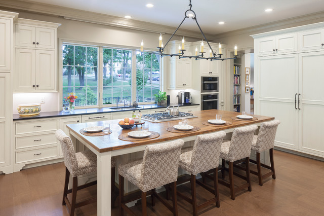 Brick traditional-kitchen