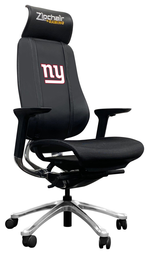 PhantomX Mesh Gaming Chair with New York Giants Primary Logo Modern Gaming Chairs by