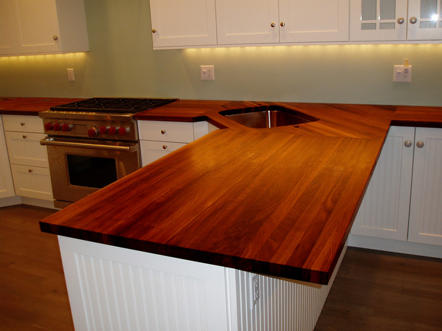 Mahogany countertops for kitchen