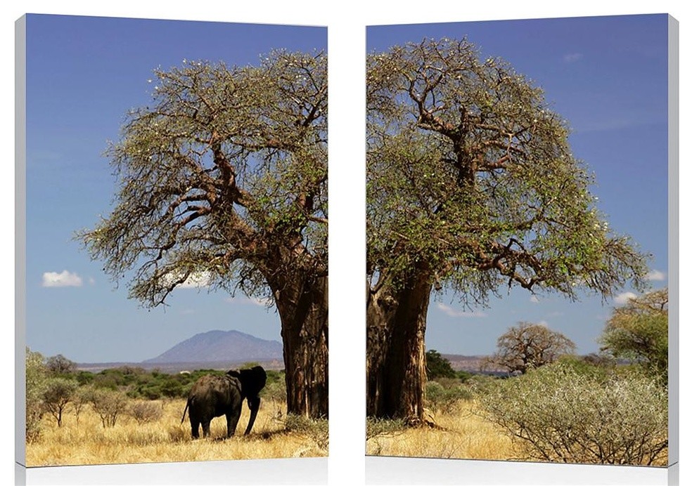 Baxton Studio Tree of Life Mounted Photography Print Diptych