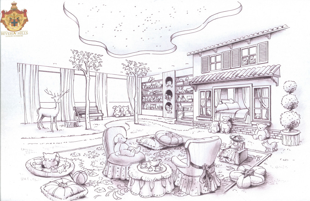 Childrens Rooms - A room for a little boy. The only son of a brilliant recording artists