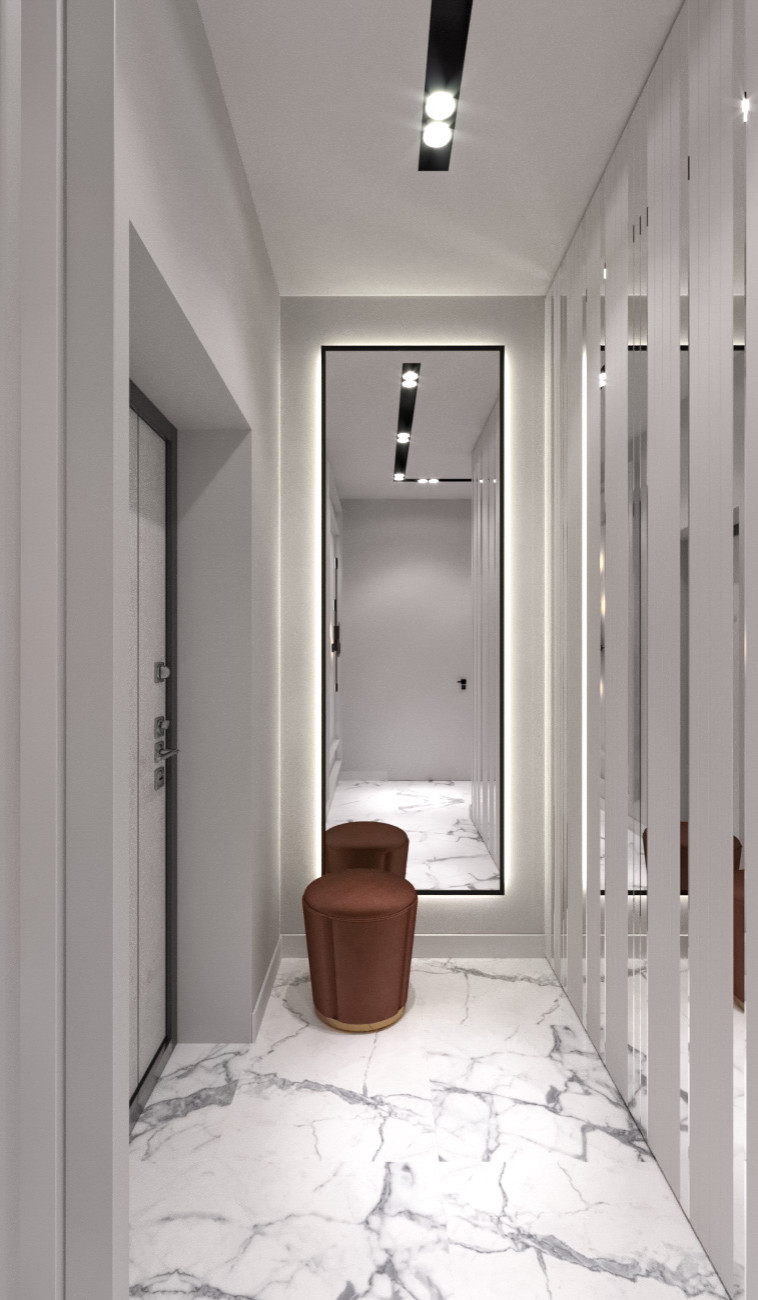 Проект 1 комнатной квартиры 45 кв.м.