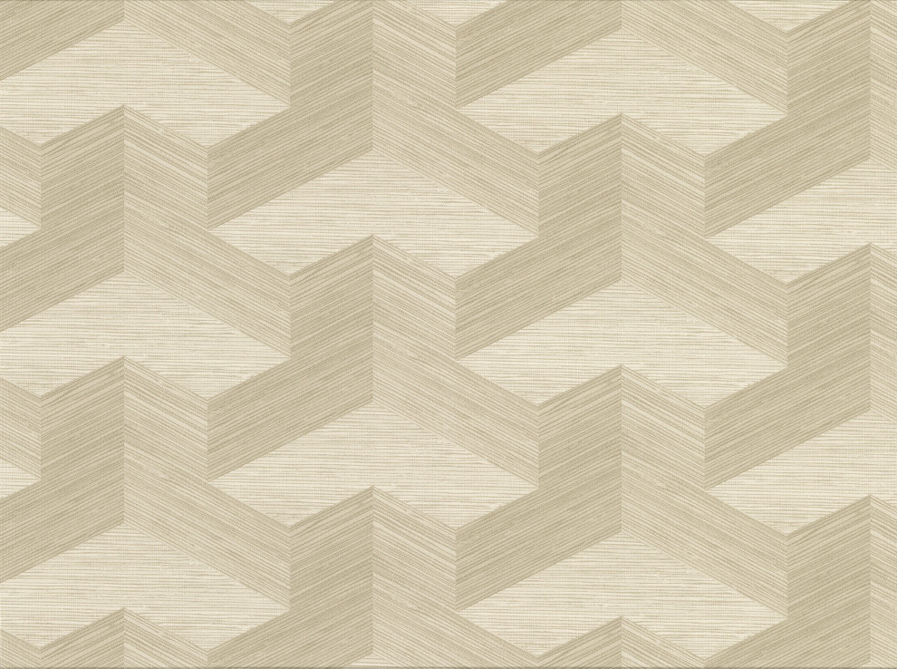 Y Knot Neutral Geometric Texture Wallpaper Contemporary Wallpaper
