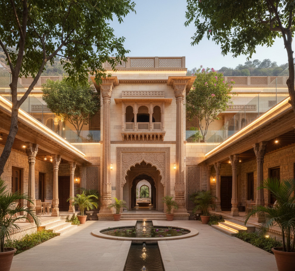 Example of a classic home design design in Other