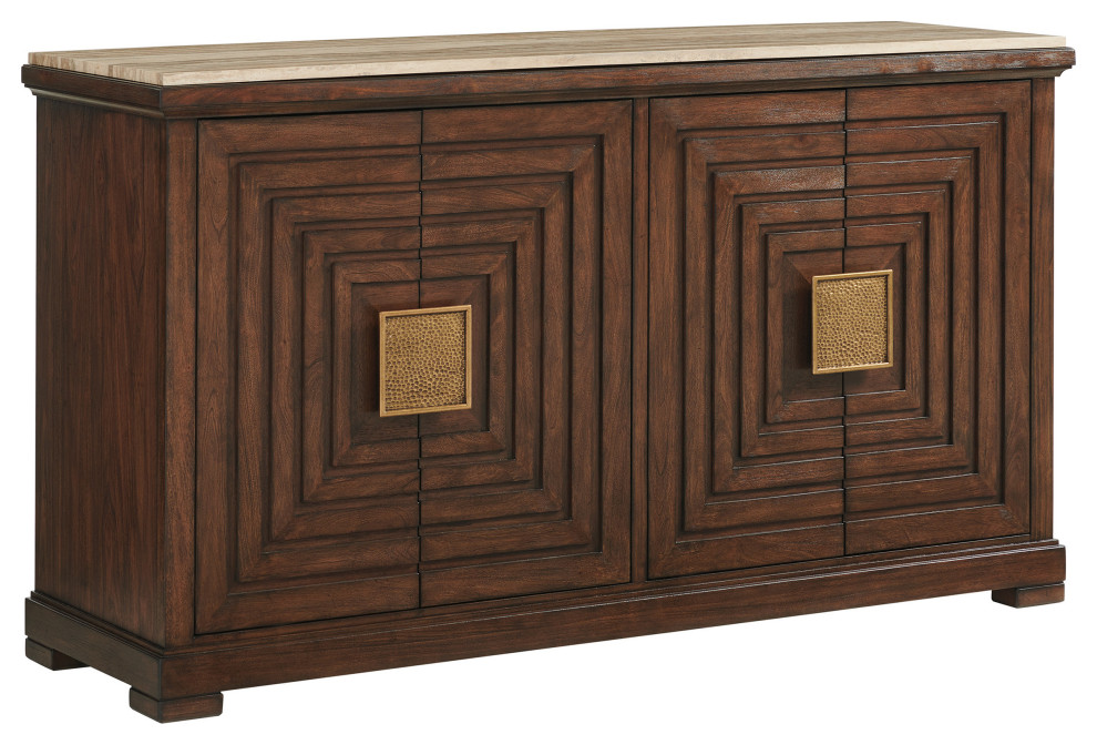 Los Gatos Buffet With Stone Top Transitional Buffets And Sideboards