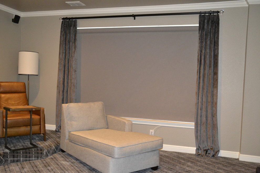 Inspiration for a transitional home design remodel in Dallas