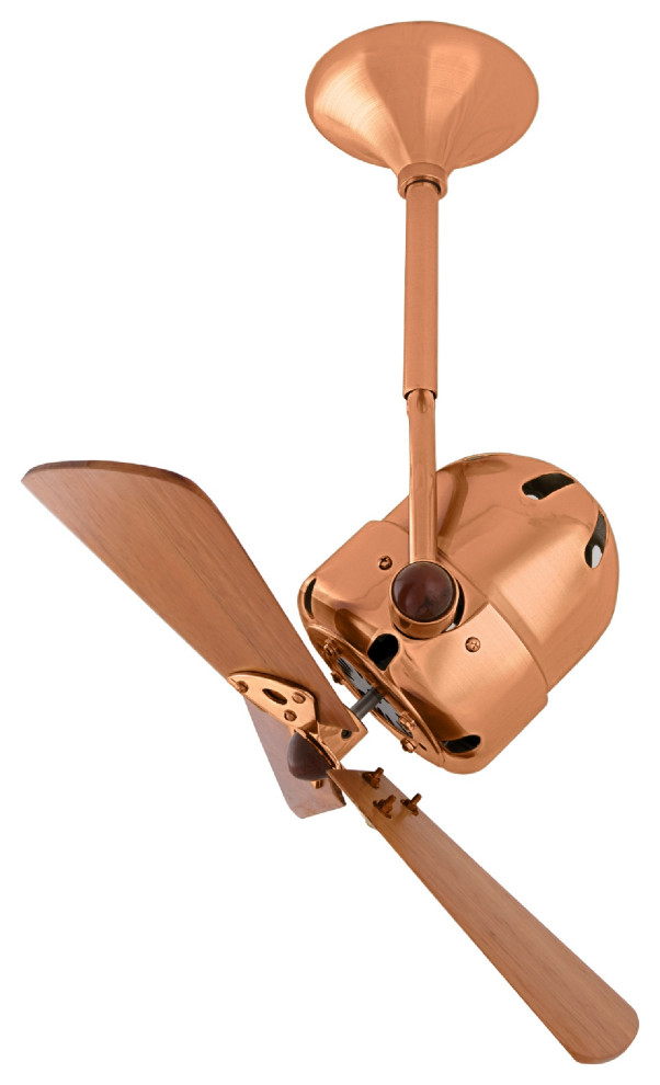 Bianca Direcional 16" Directional Ceiling Fan, Brushed Copper