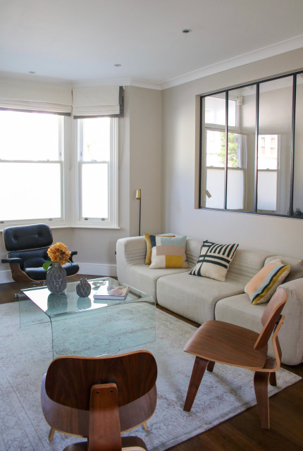 Living room makeover contemporary-living-room
