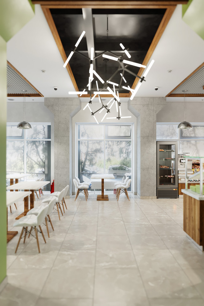 Яркое кафе быстрого питания