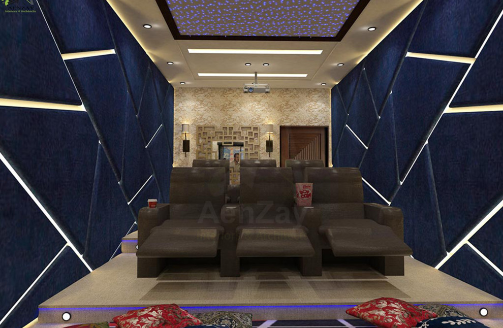 1 Kanal Residence Bahria Town Lahore - Modern - Home Theater - Other ...