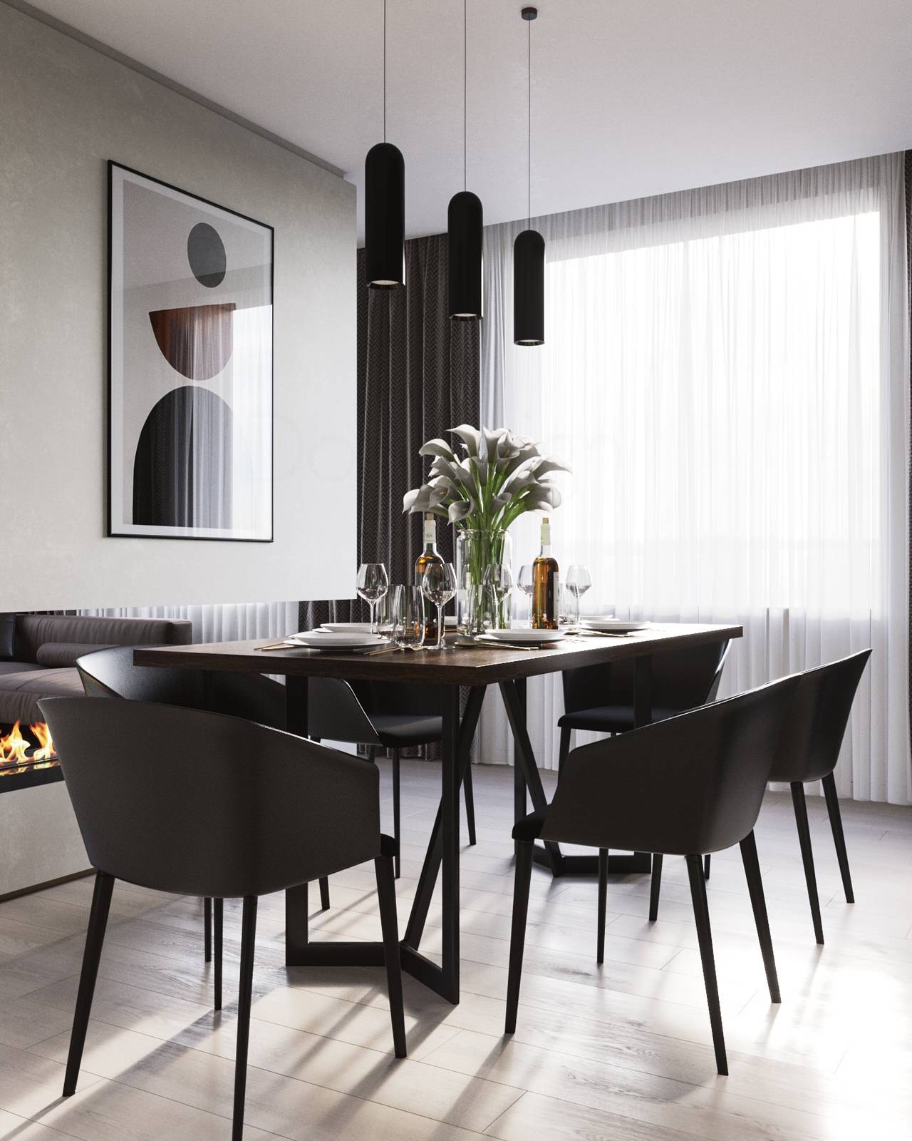 Кухня-столовая. ЖК Среда