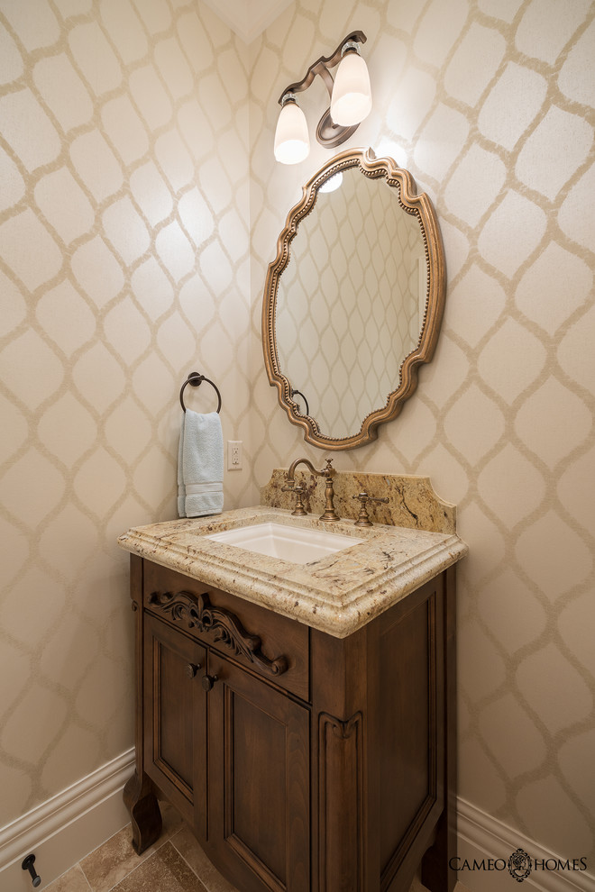 Design ideas for a traditional powder room in Salt Lake City.