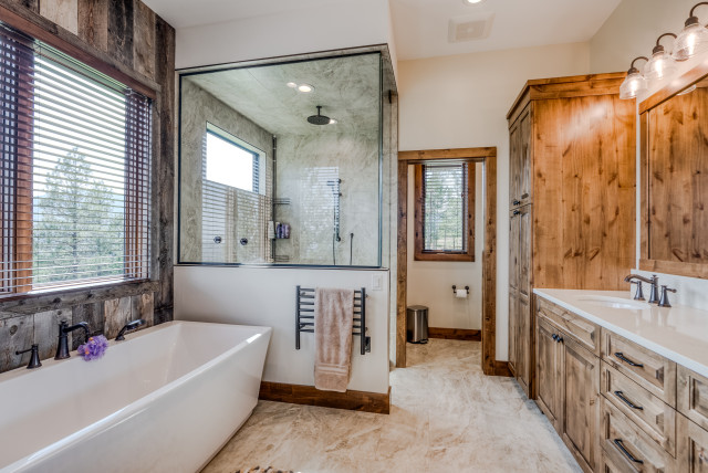 Overlook rustic-bathroom