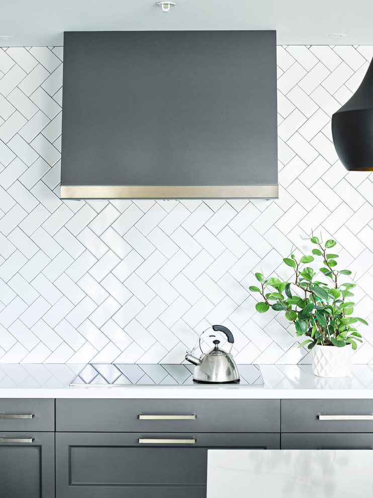 Inspiration for a transitional home design remodel in Toronto