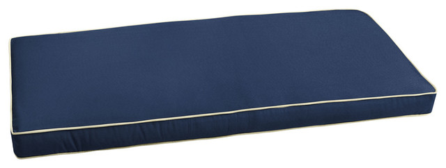 navy bench cushion