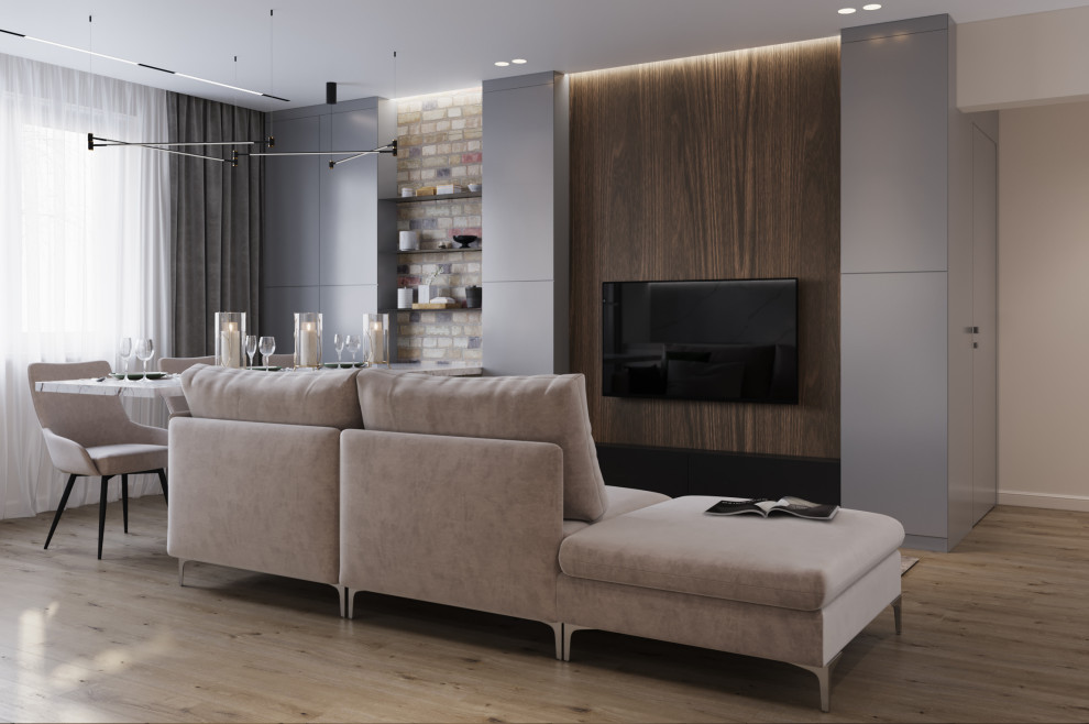 проект "Сдержанный комби на 87м2"