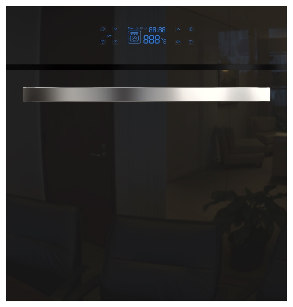 Empava 24" Tempered Glass Digital Electric Built-in Single Wall Oven