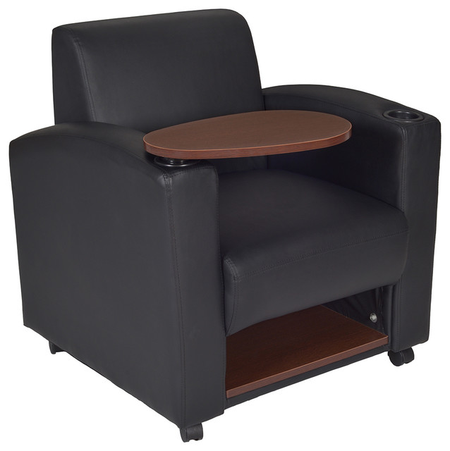 Nova Tablet Arm Chair, Black/Java - Contemporary - Armchairs And Accent ...