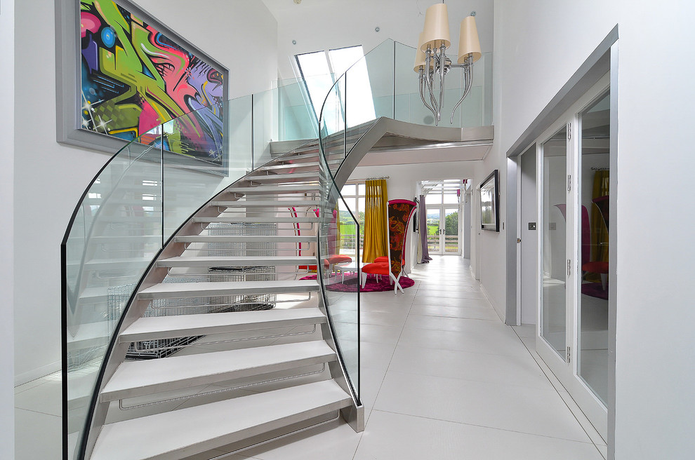 Design ideas for a contemporary entryway in Belfast.