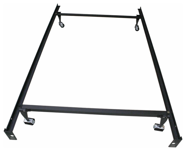 Khome Khome Super Duty Metal Bed Frame with Rug Rollers & Locking