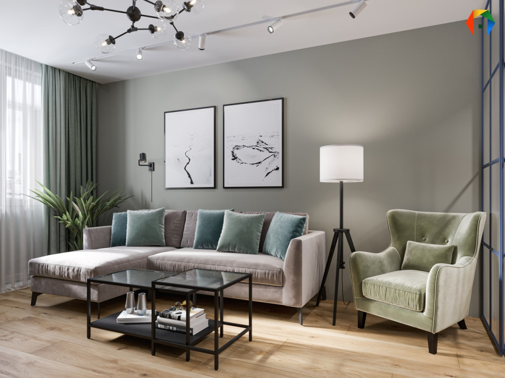 Золотой треугольник. Дизайн проект с преобладающим скандинавским стилем