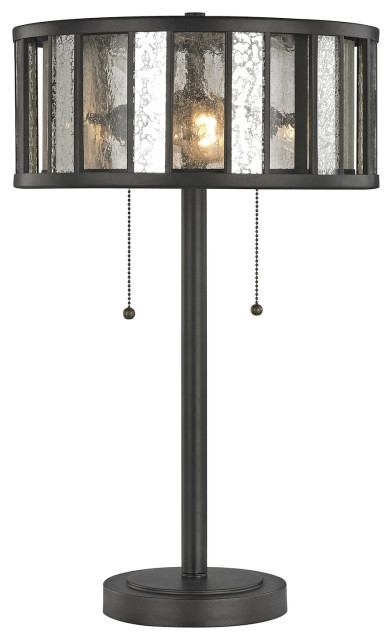 Bronze Juturna 2 Light 23" High Table Lamp