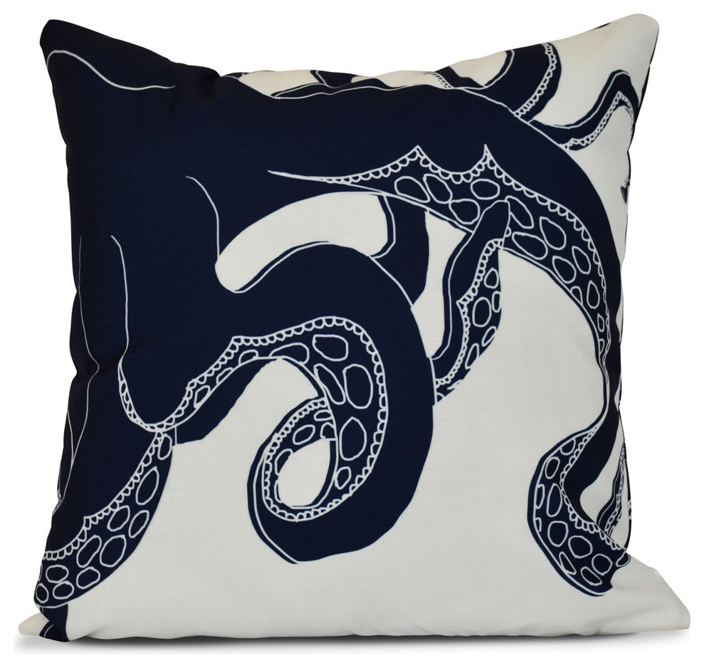 Gus, Animal Print Outdoor Pillow Beach Style Outdoor Cushions And Pillows by E by Design