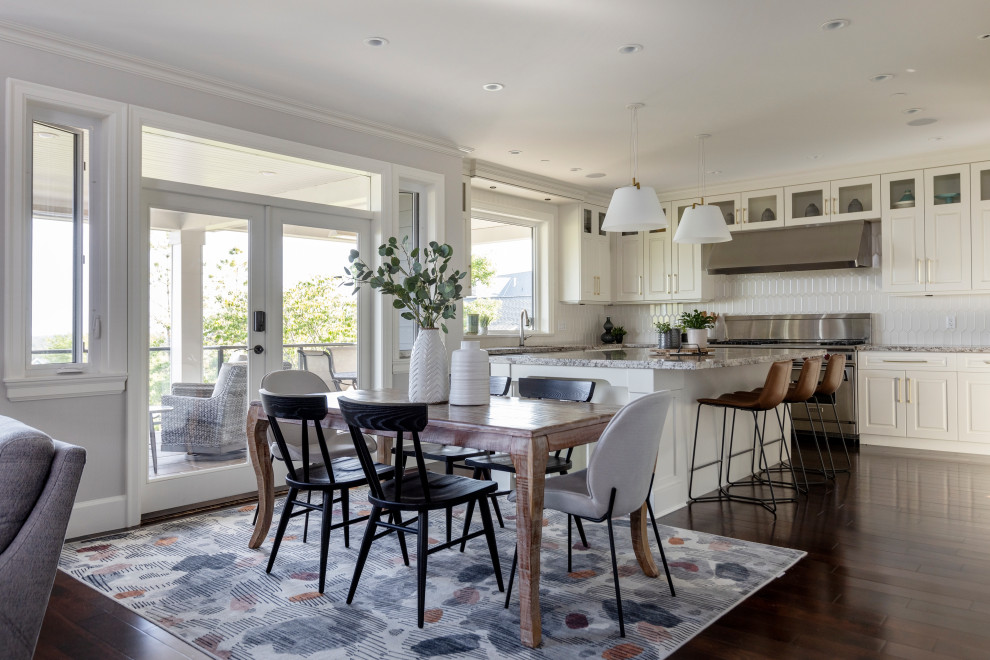 Dining room - transitional dining room idea in Vancouver