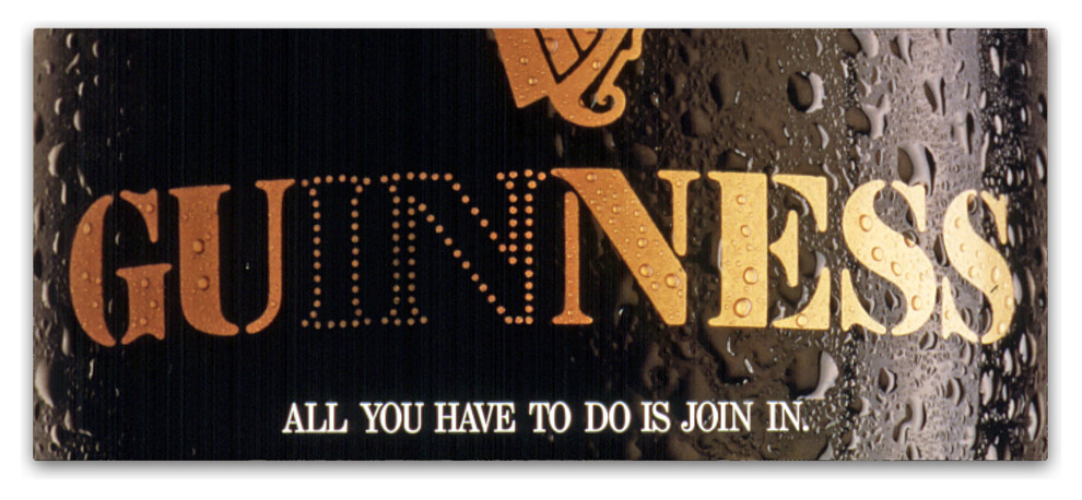Guinness Brewery 'All You Have To Do Is Join In' Canvas Art, 16"x47"