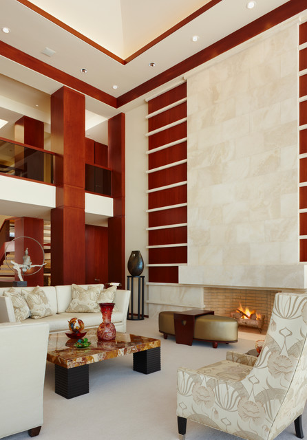 Fireplaces contemporary-living-room