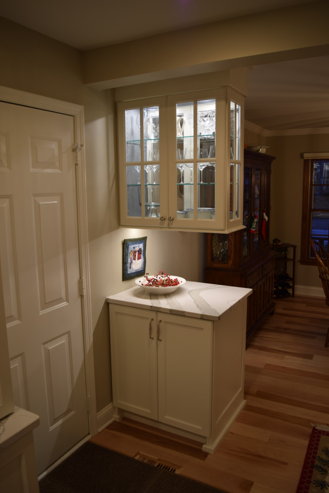 Transitional home design photo in Chicago