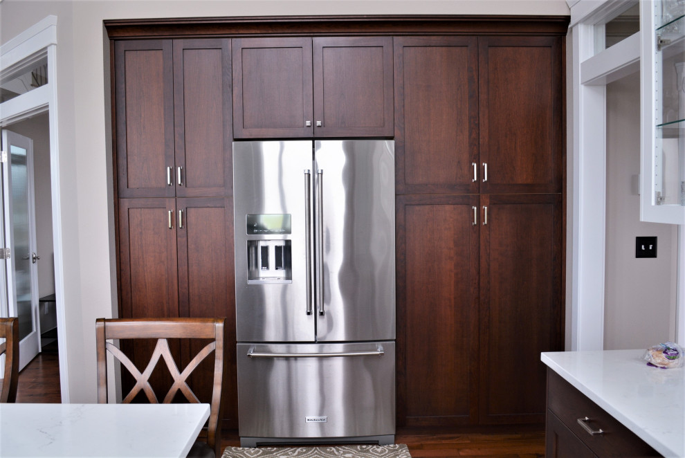 Inspiration for a transitional home design remodel in Seattle