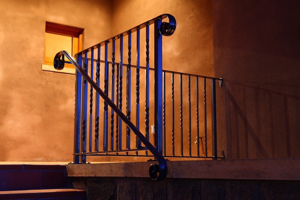 This is an example of a mediterranean staircase in Portland.