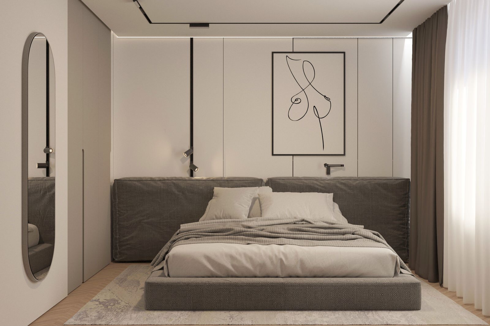 Спальня в стиле МИНИМАЛИЗМ