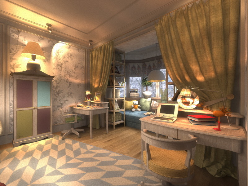Интерьер квартиры на мансардном этаже