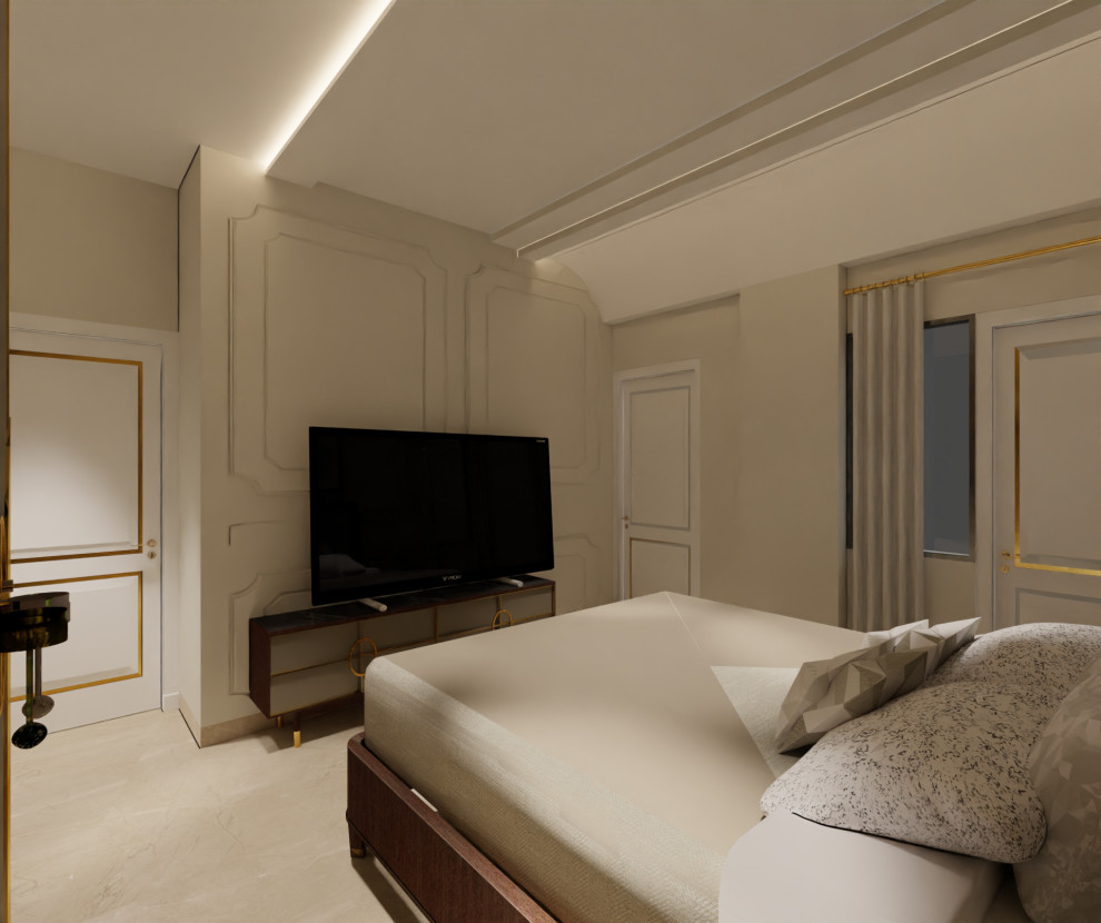 Skyline Elite, 4BHK Sample Flat Jaipur Transitional Bedroom