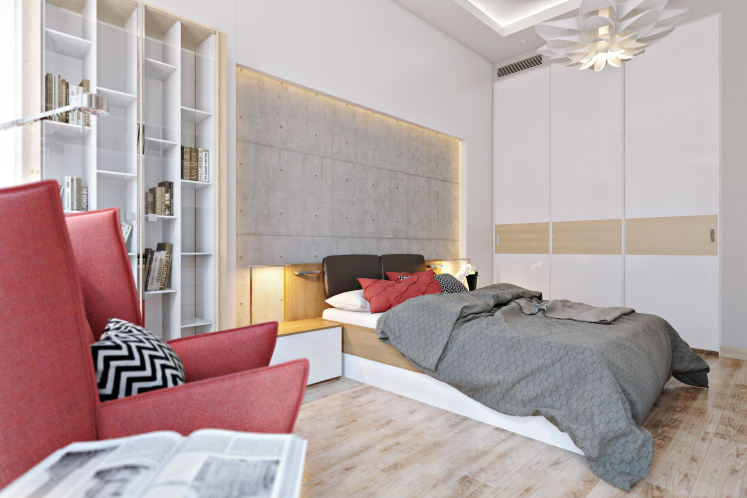 Просторная открытая планировка