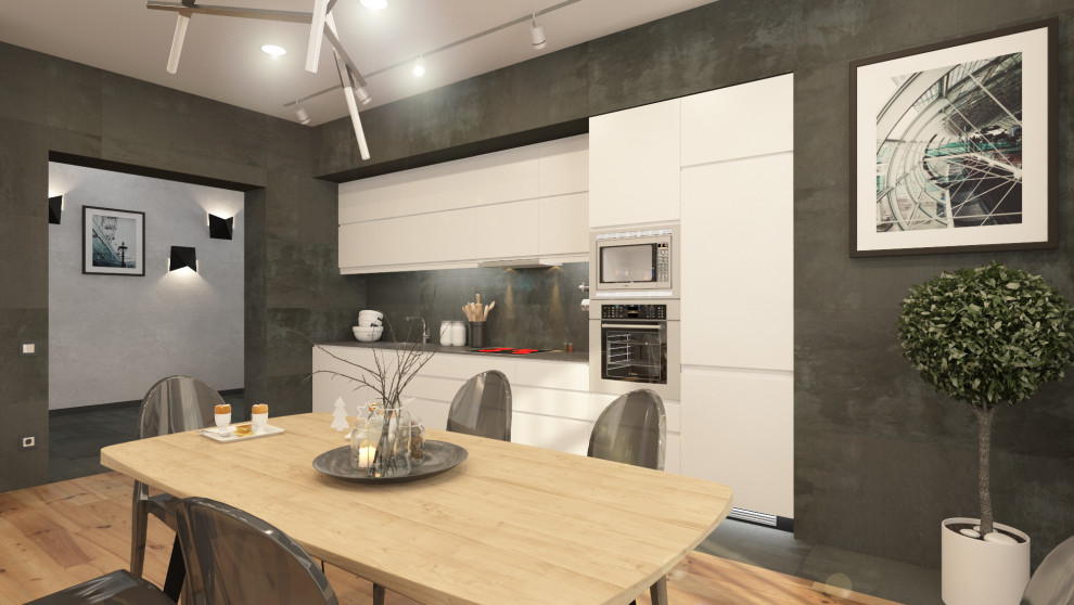 Кухня-студия в частном доме