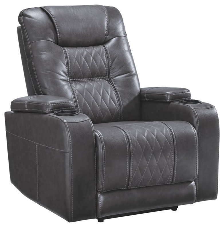 Signature Design by Ashley Composer Power Recliner in Gray
