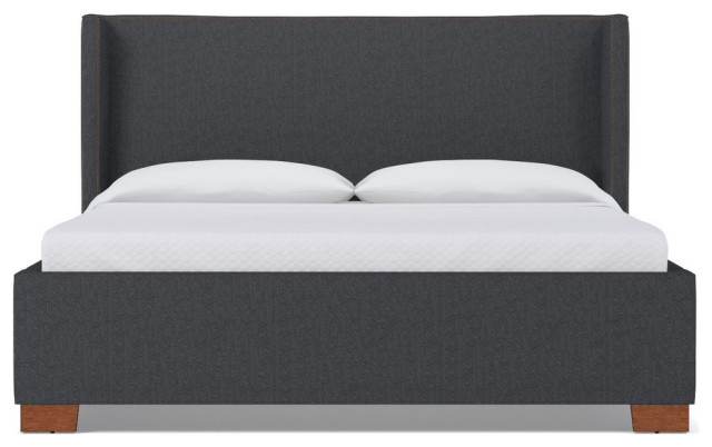 Apt2B Everett Upholstered Bed, Charcoal, Eastern King