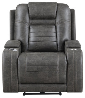 E-Motion Furniture Polyester Fabric Power Back & Power Recliner Chair