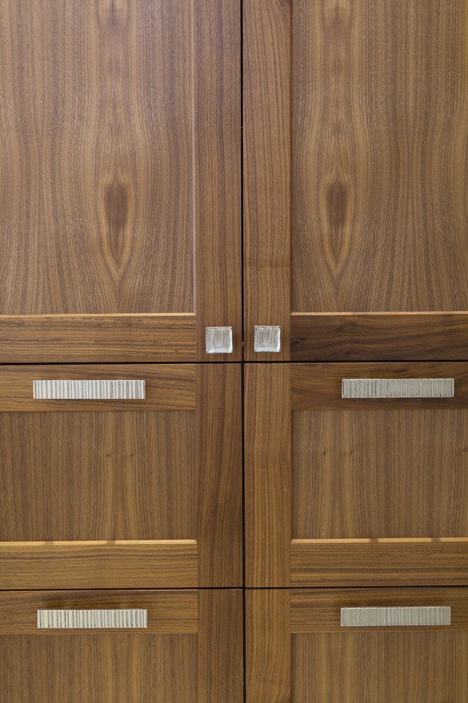 Large transitional bathroom photo in Vancouver with shaker cabinets and light wood cabinets