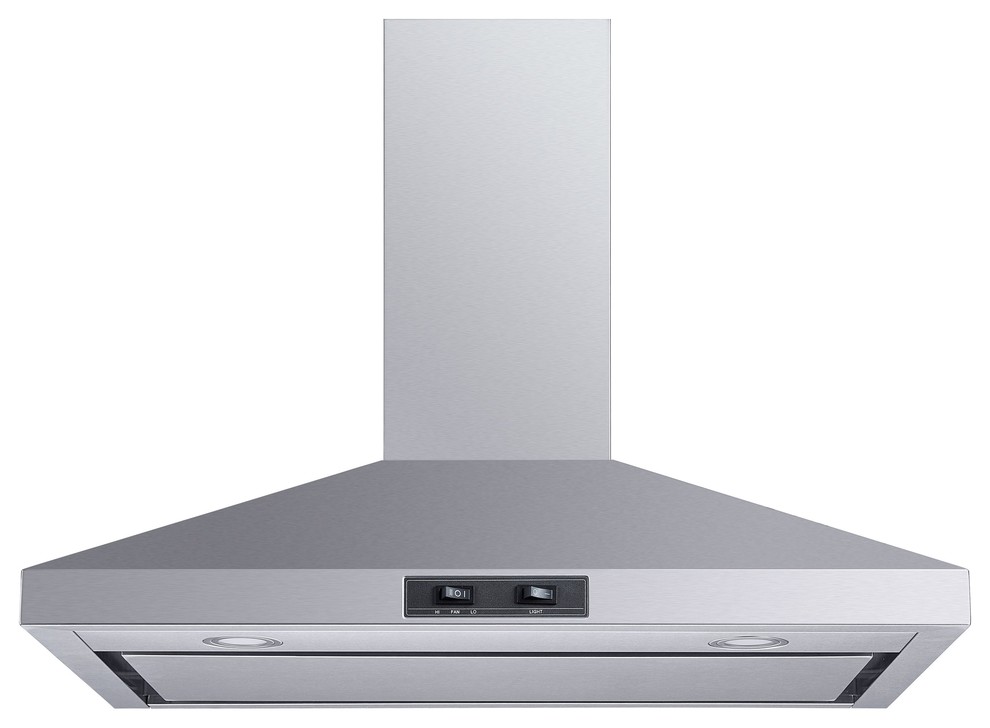 Winflo Convertible WallMount Range Hood, Stainless Steel, 30