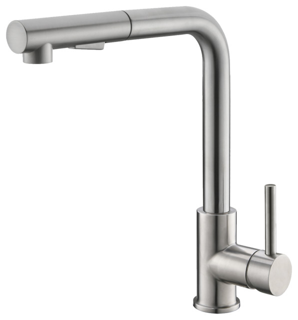STYLISH Pull Down Stainless Steel Kitchen Faucet K-130S - Contemporary ...
