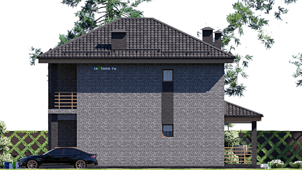 Проект двухэтажного дома 13х9 м S136м2 F-17018