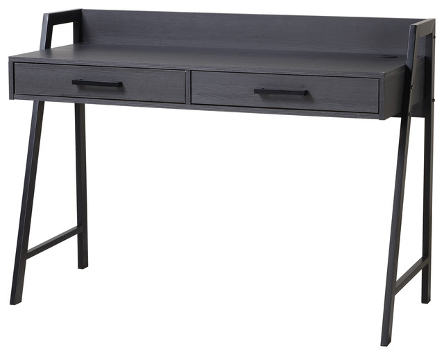 Homestar Rosalind Writing Desk With 2 Drawers Dark Oak Homestar Rosalind Writing Desk With 2 Drawers Dark Oak Desks And Hutches By North America Llc