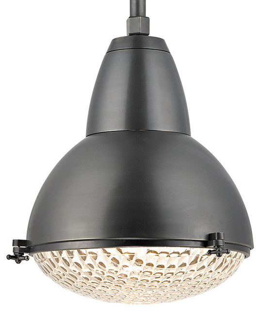 Belmont, One Light 20-inch Pendant, Old Bronze Finish, Clear Glass