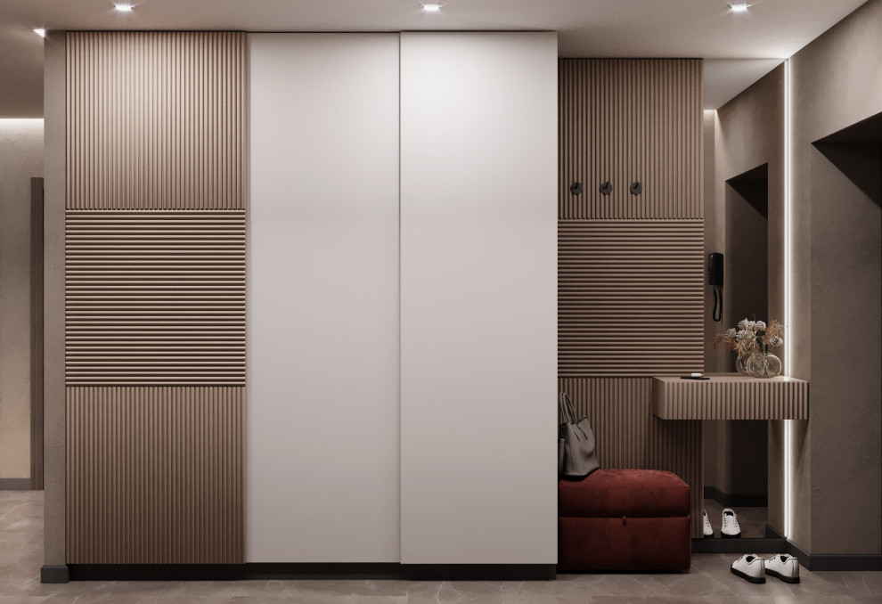 Квартира выполнена в современном стиле