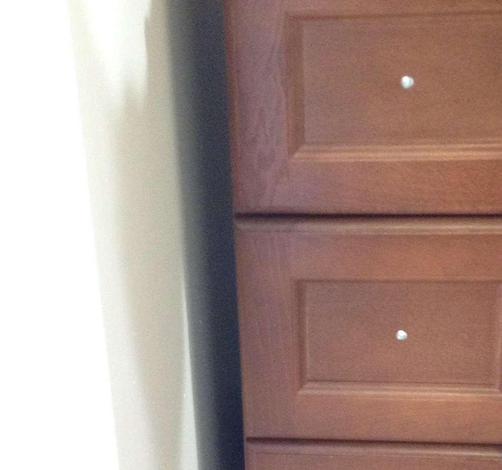 How to fill the gap between wall and Vanity