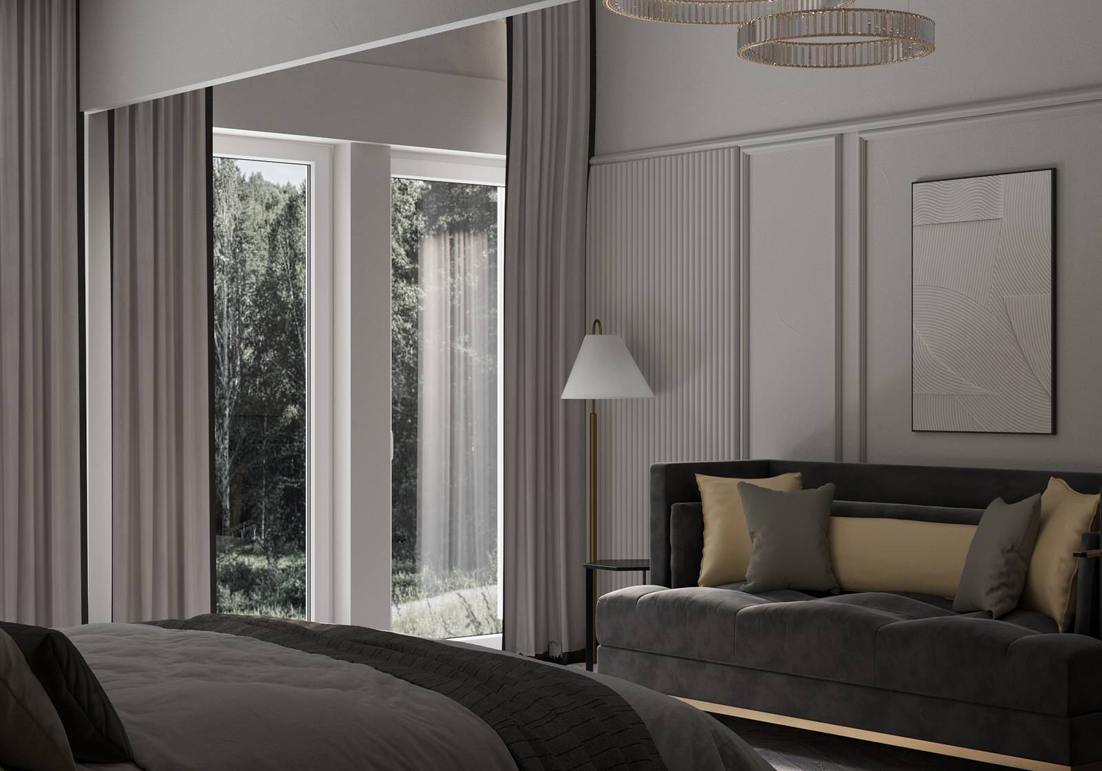 Фахверковый дом на 300 м2, в стиле ар-деко